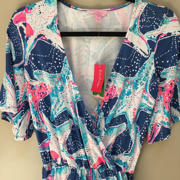 SOLD - Lilly Pulitzer Madilyn Romper Starstruck - Picture 6 of 8